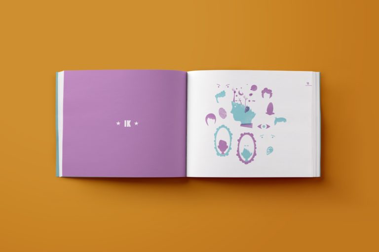 Children's book design, illustration, book design, book lay-out.